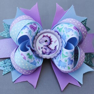 Dinosaur Bow, Dinosaur Hair Bow, Dinosaur Party, Dinosaur Birthday, Girl Dinosaur Party, Girl Dinosaur Birthday, Dinosaur Birthday Party