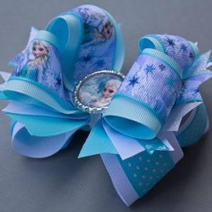 Frozen Hair Bow, Elsa Hair Bow, Frozen Bow, Elsa Bow, Frozen Birthday, Frozen Party, Frozen Birthday Party, Elsa Party, Elsa Birthday