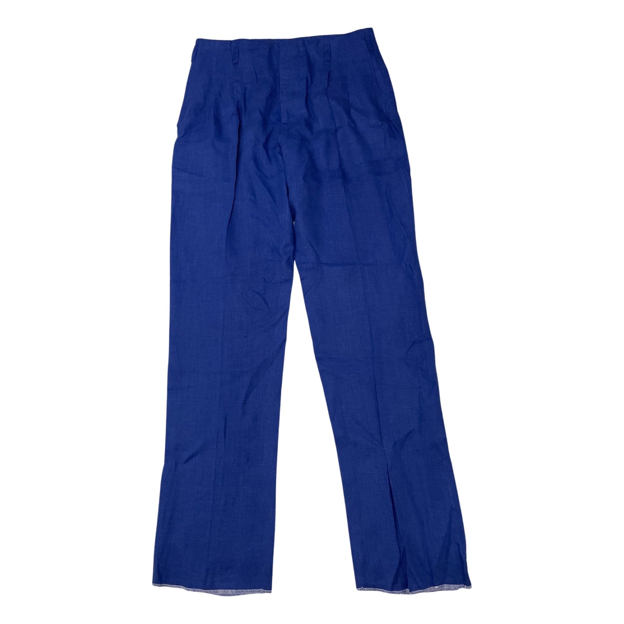 Mens High Waisted HOLLYWOOD Pants Deep Ultramarine/linen Etsy