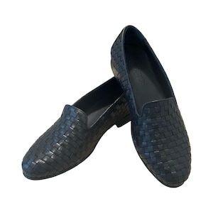 Leather Loafer Italian Vintage 38 - Etsy