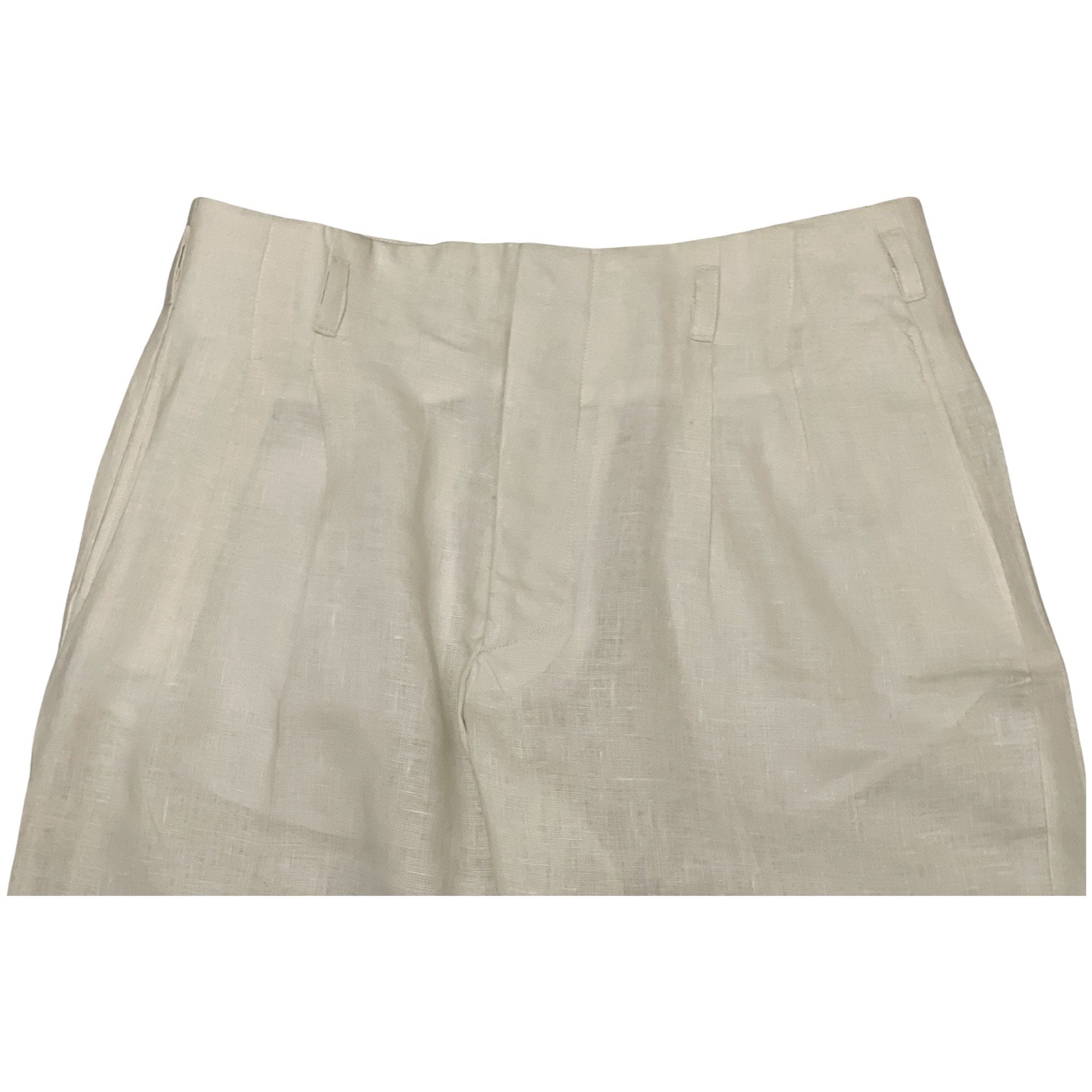 Original 1950s British Men's Linen Trousers - Size 28 x 30.5