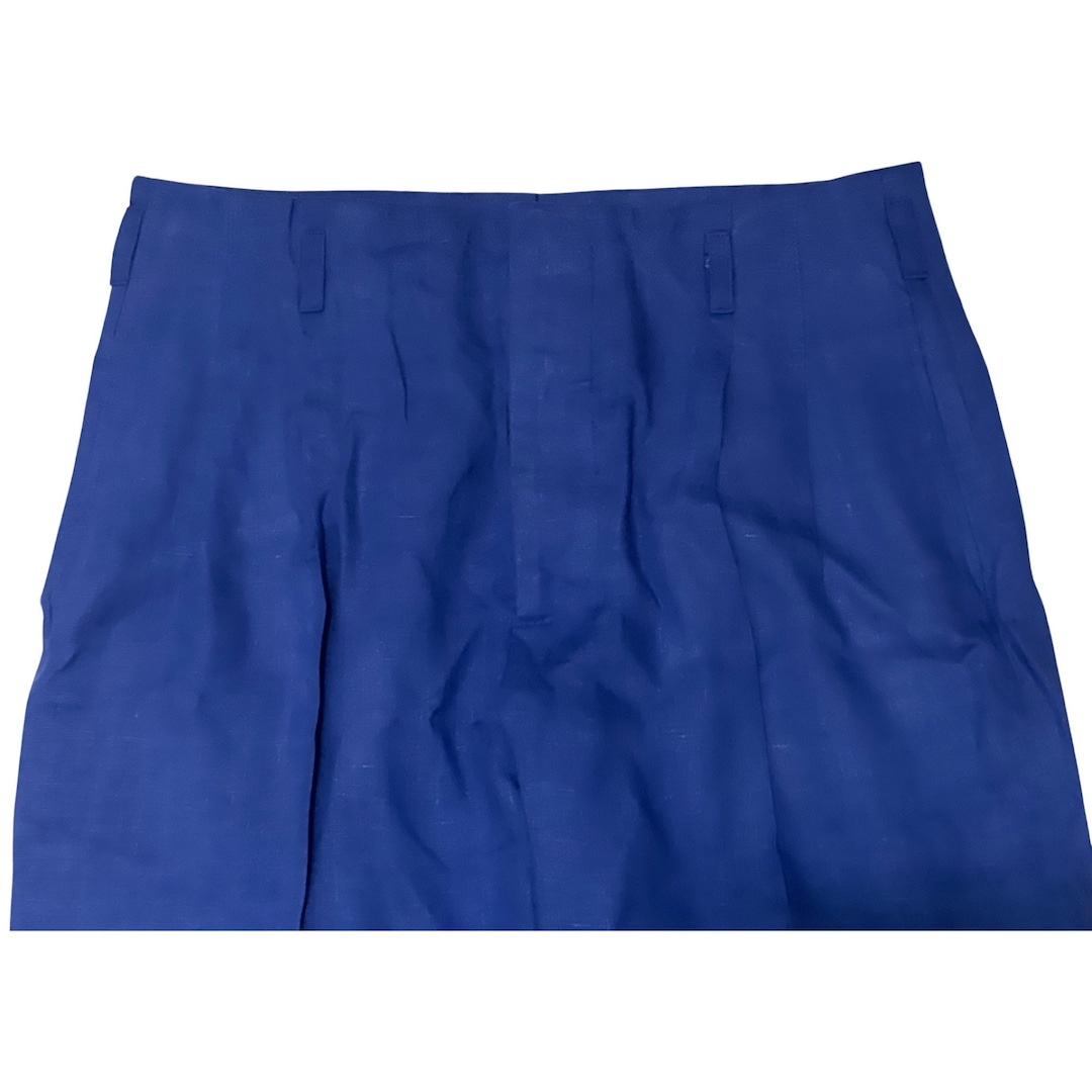 Mens High Waisted HOLLYWOOD Pants Deep Ultramarine/linen Etsy