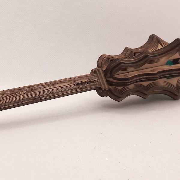 Wooden Mace with Dice, D6 - D&D, roleplaying game