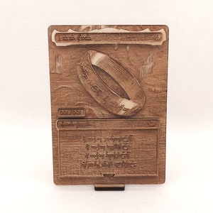 一つの指輪、マジック: ザ・ギャザリング カード レプリカ - MtG LotR 001/001 カード