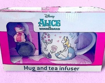 Alice im Wunderland Tasse und Teesieb Set