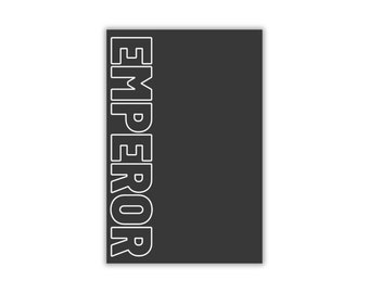 Emperor - Simply Bold - Motivational Notebook / Journal for kids, teens, young adults, boys, girls, men and women (Matte)