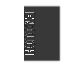 Enough - Simply Bold - Motivational Notebook / Journal for kids, teens, young adults, boys, girls, men and women (Matte)