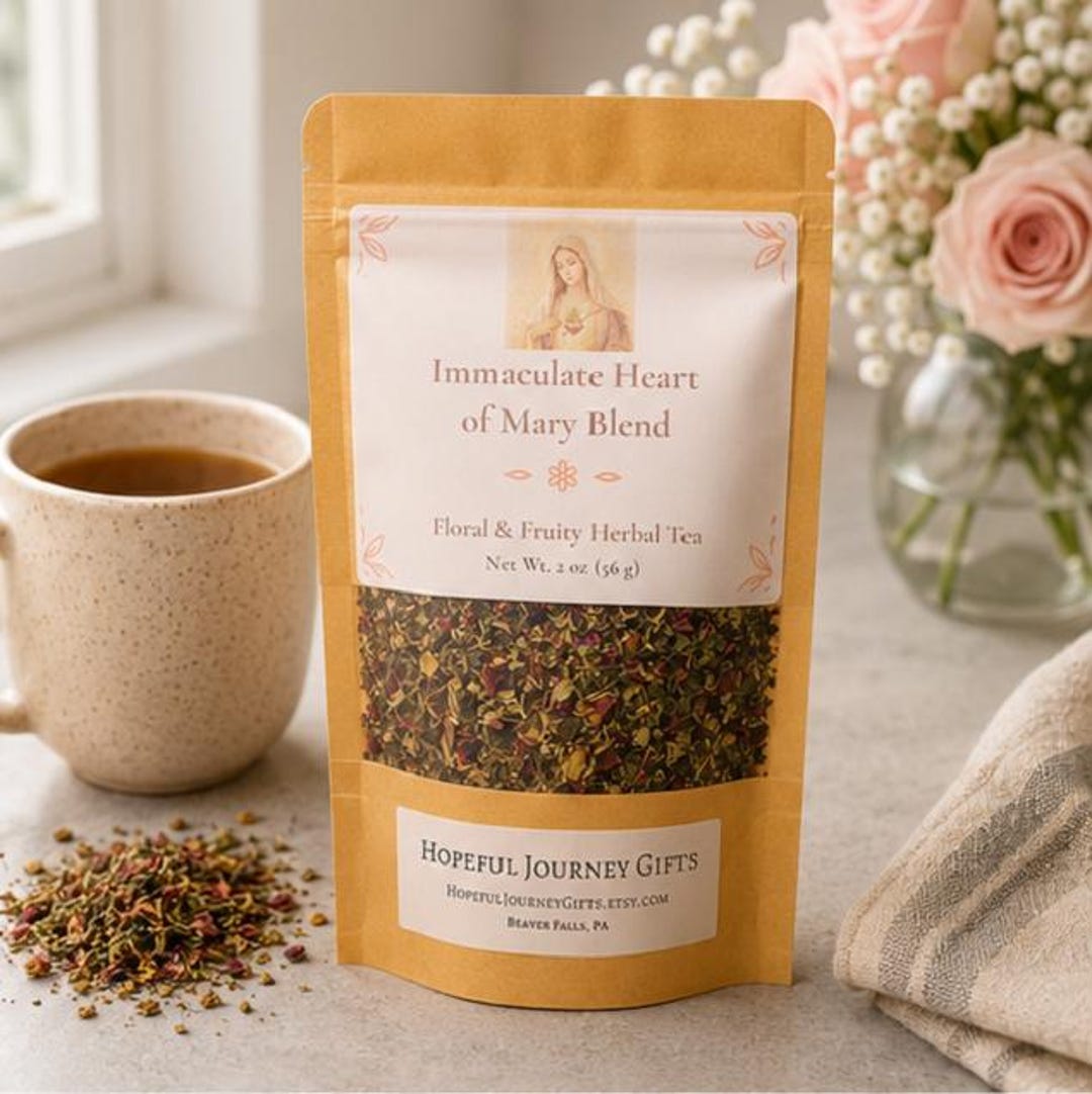 Immaculate Heart of Mary Tea Blend | 2oz Pouch - Etsy