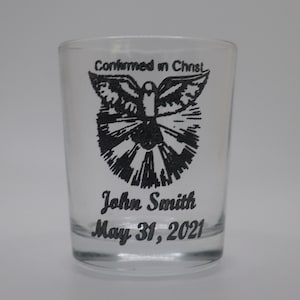 Custom Engraved Confirmation Votive Candle Holder | Personalized Gift