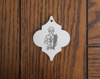 Décoration en bois Saint José Luis Sanchez Del Rio - Cadeau catholique fait main
