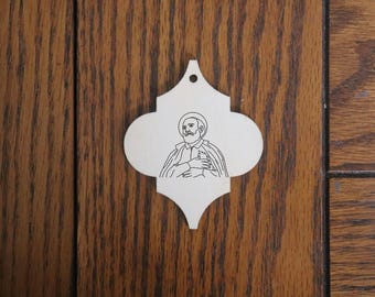 St. Philip Neri Wooden Ornament  – Handmade Catholic Gift