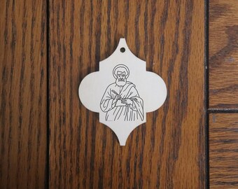 St. Barnabas Wooden Ornament – Handmade Catholic Gift