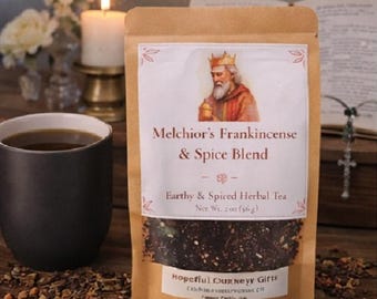 Melchior’s Frankincense & Spice Blend – Sacred and Aromatic Herbal Tea | 2oz Pouch