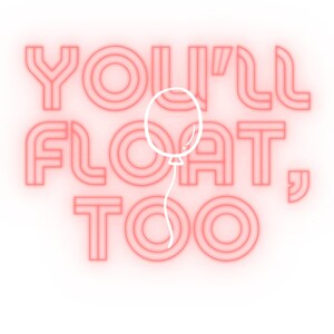 You'll Float, Too-verjaardagskaart (thema IT-film)