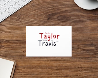 Taylor to Your Travis Greeting Card: Pop Culture Love