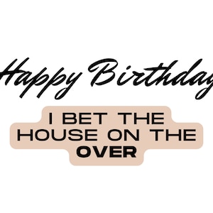 60 Yr Old Gambler Birthday Card Sportsbook Theme - Etsy