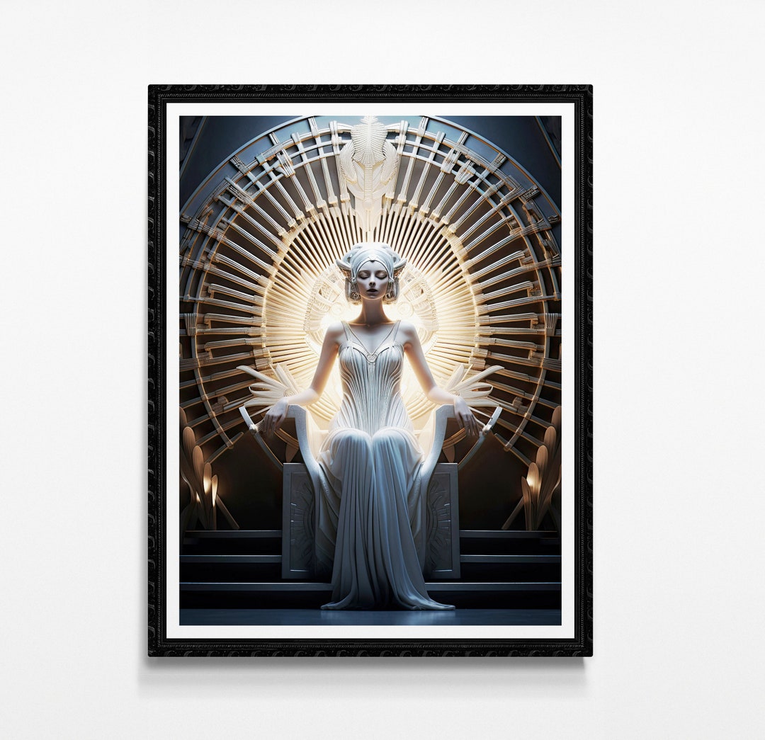 Retro Glamour Print Wall Art Deco Accent Home Display Vintage Style ...