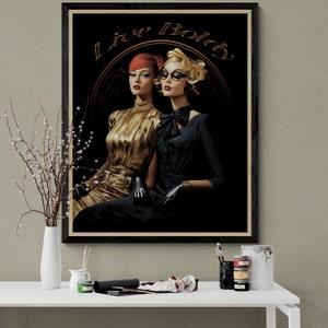Multiple Size Options Fine Art Paper Elegant Interior Design Statement Bold Text Modern Boutique Piece