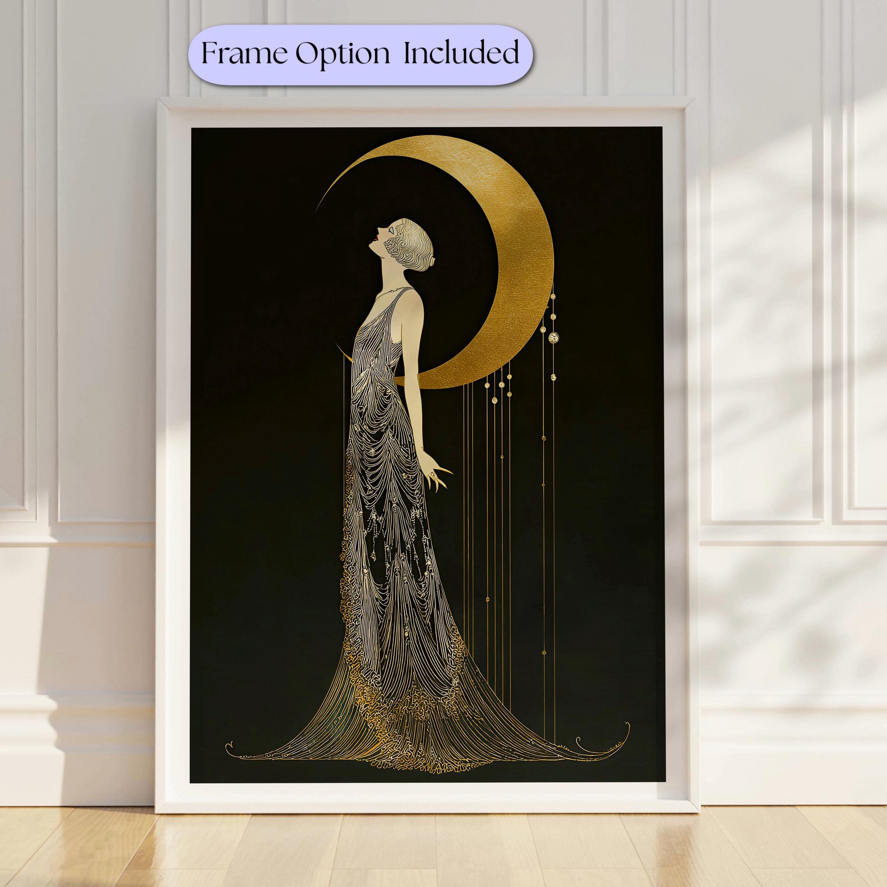 Statement Wall Art Art Deco Inspired Bedroom Living Room Office Décor ...