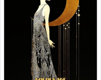 2027 Wall Calendar Art Deco Art Nouveau Monthly Calendar Vintage Glamour Illustrations Golden Age Decorative Office Calendar Art Lovers Gift