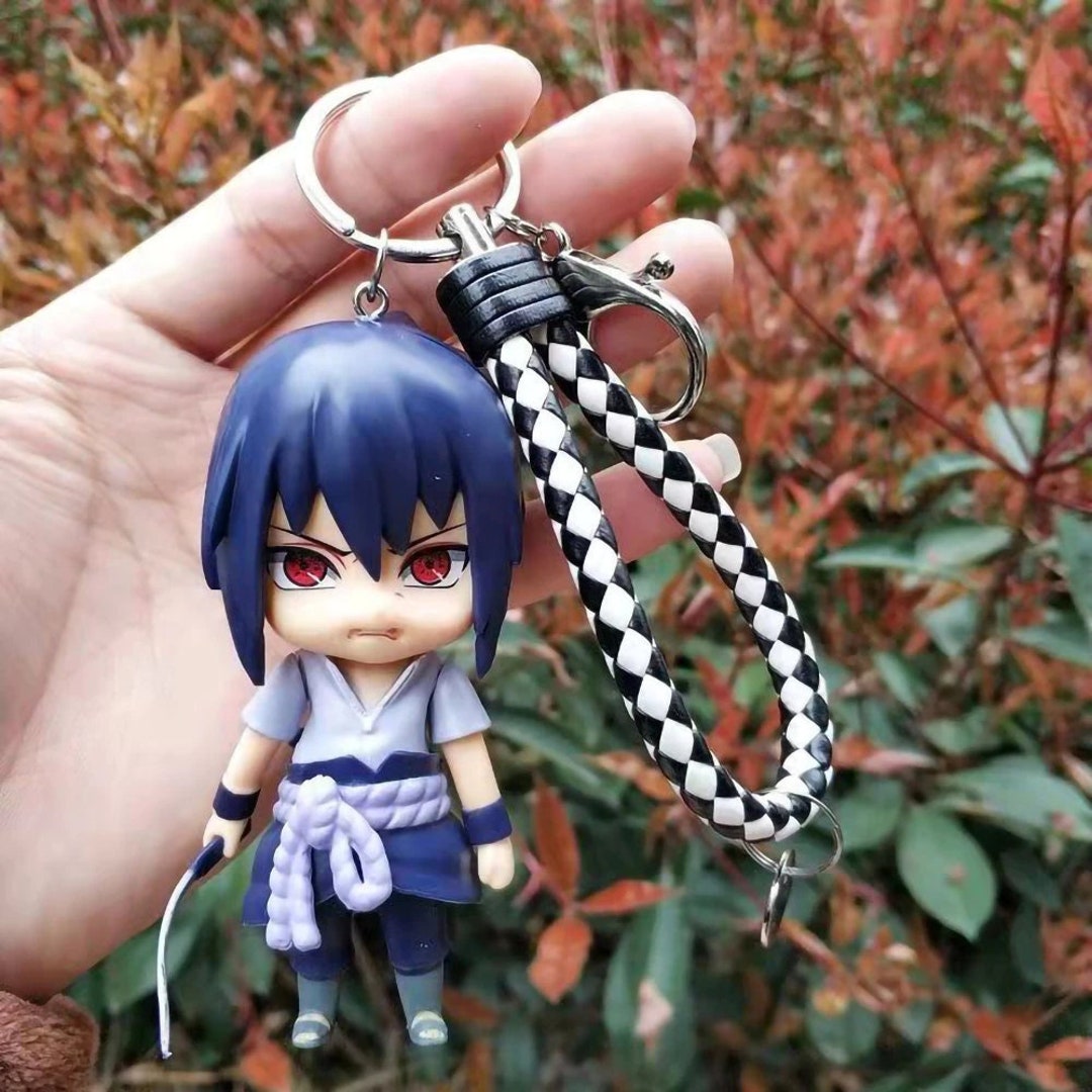 Naruto Sasuke Uchiha Keyring Anime Accessories & Keychains Etsy