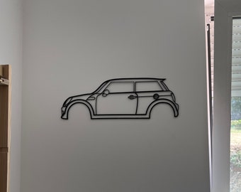 Mini Cooper R56 Silhouette Wall Decor