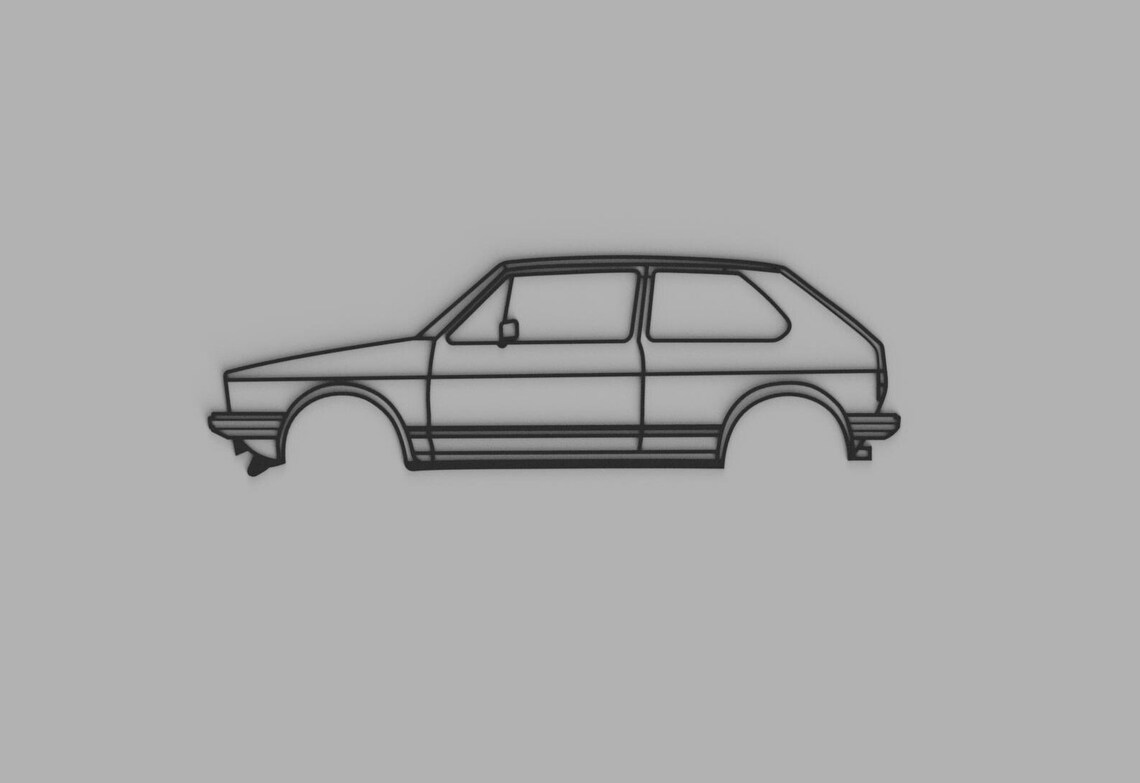 Golf MK1 GTI Silhouette Wall Decor Etsy golf-mk1-gti-silhouette-wall-decor-etsy