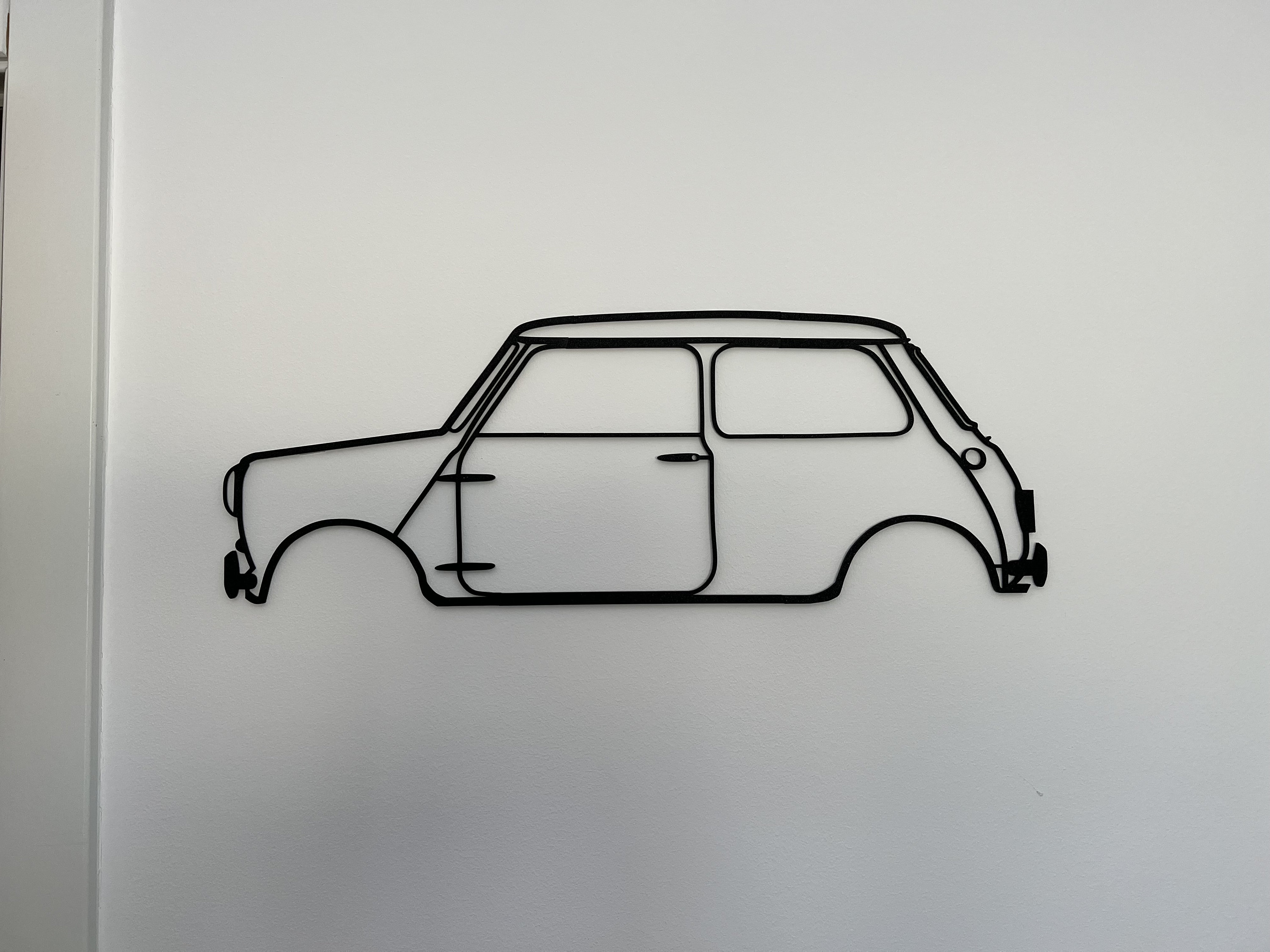 Classic Mini Cooper Silhouette Wall Decor - Etsy