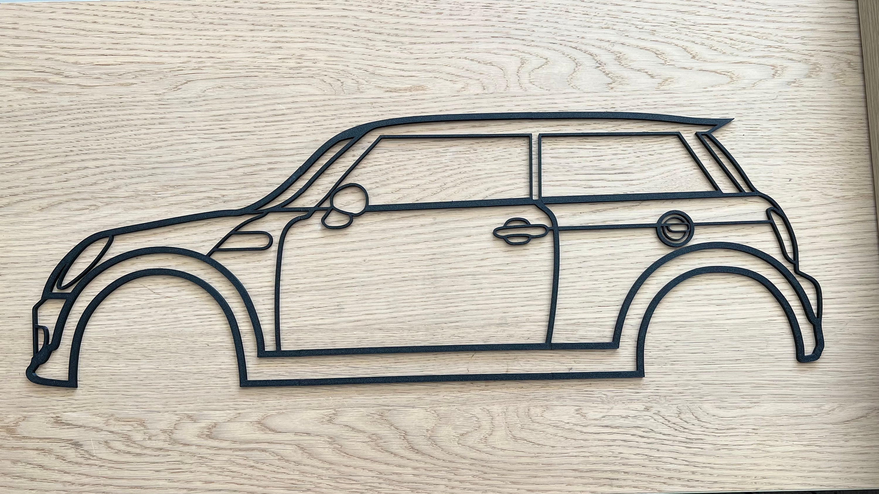 Mini Cooper R56 Silhouette Wall Decor - Etsy