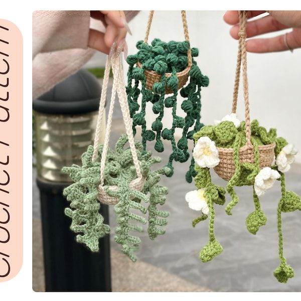 Crochet Hanging Succulent Pattern - Etsy