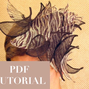 Rolled Sinamay Fascinator - Downloadable PDF