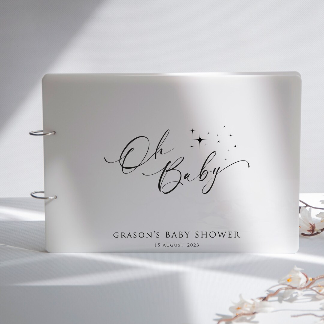 Baby Shower Guest Book Mom to Be Gift Wishes for Baby Advices for