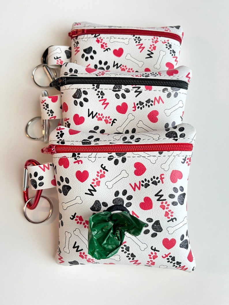 Woof Dog Bones Poop Bag Holder Vinyl Dog Poop Bag Dispenser Etsy
