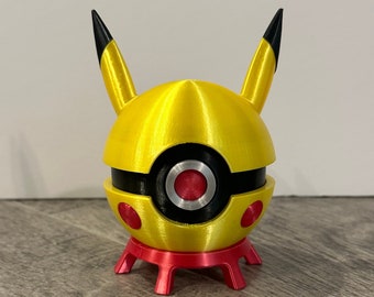 Custom Pikachu Inspired Pokeball Fanart