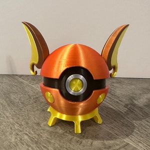 Raichu Pokeball Inspired Handmade 3DPrinted Fanart