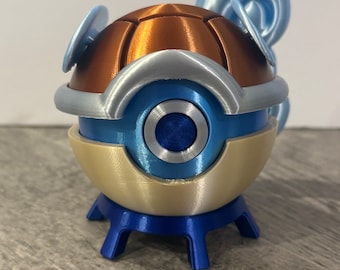 Custom Wartortle Inspired Pokeball Fanart