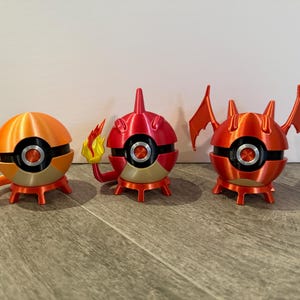 Charmander Evolution Line Pokeball Inspired Fanart
