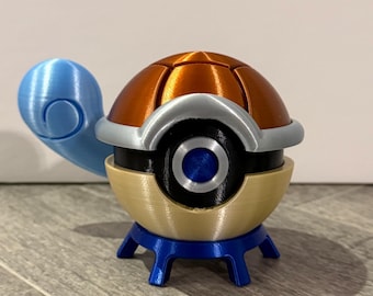 Custom Squirtle Inspired Pokeball Fanart