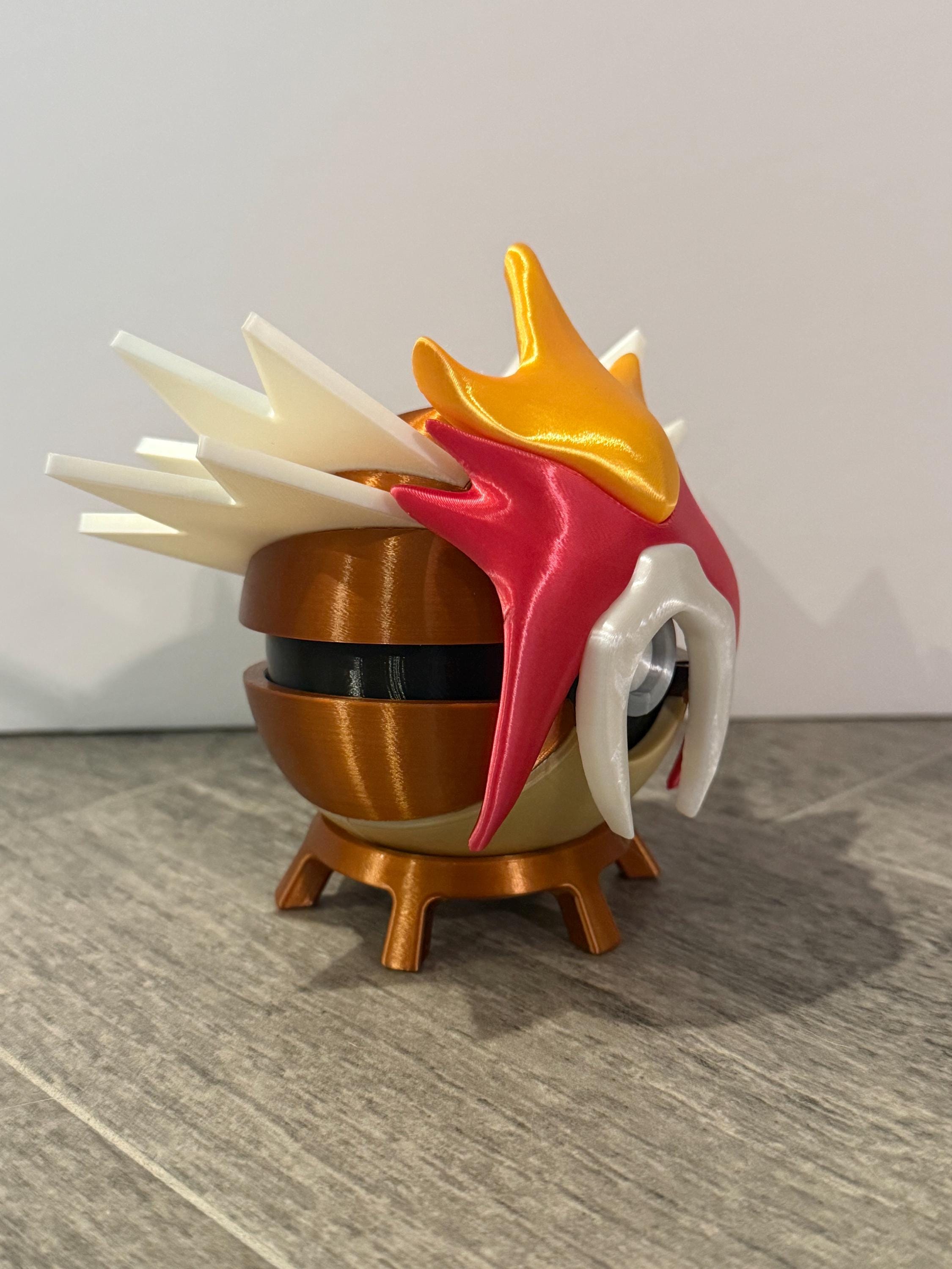 Entei Ball Entei Pokeball Display Ball | 3D Printed Legendary Fire Pokemon Gift - Etsy