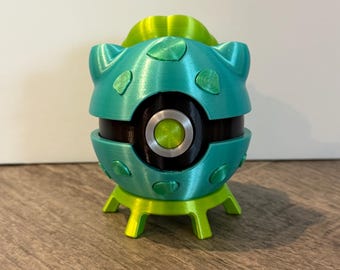 Custom Bulbasaur Inspired Pokeball Fanart
