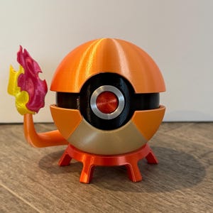 Charmander Pokeball Inspired Handmade 3DPrinted Fanart