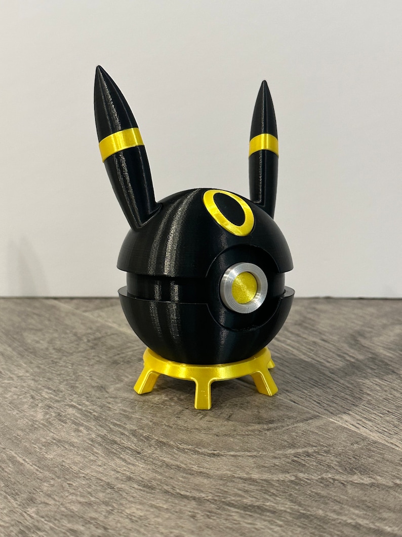 Umbreon Rings Umbreon Pokemon Ball Display | Ring Holder Option Available | 3D ...