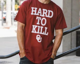 Oklahoma Football Hard To Kill T-shirt en jersey unisexe