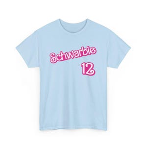 T-shirt Phillies Kyle Schwarber « Schwarbie », chemise de fans de Philadelphie, chemise de baseball de Philadelphie, t-shirt unisexe de fans de sport de Philadelphie, Schwarbomb Light Blue