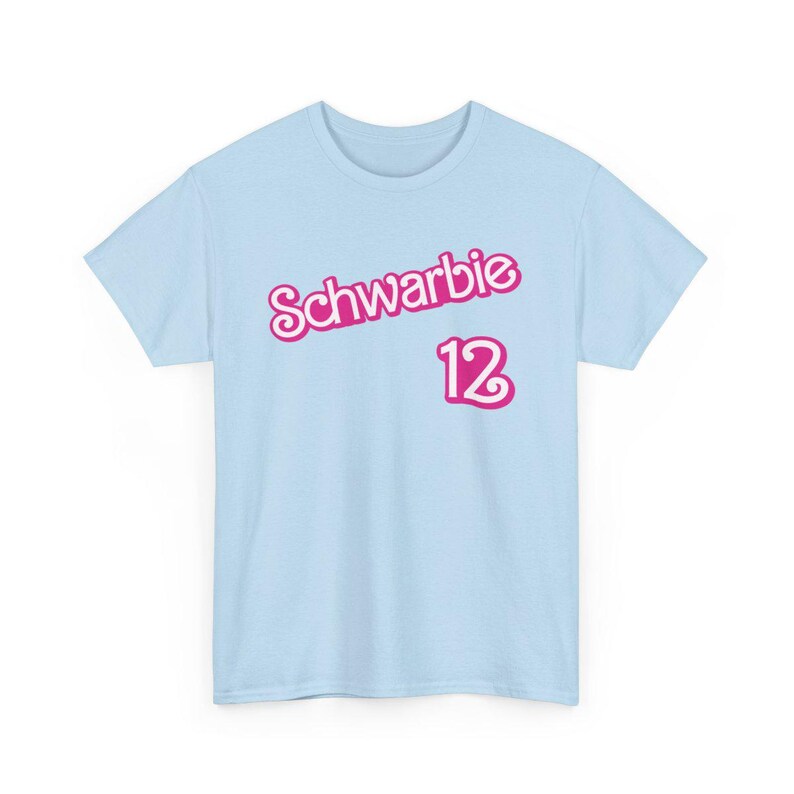 T-shirt Phillies Kyle Schwarber « Schwarbie », chemise de fans de Philadelphie, chemise de baseball de Philadelphie, t-shirt unisexe de fans de sport de Philadelphie, Schwarbomb Light Blue