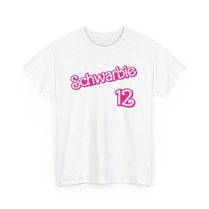 T-shirt Phillies Kyle Schwarber « Schwarbie », chemise de fans de Philadelphie, chemise de baseball de Philadelphie, t-shirt unisexe de fans de sport de Philadelphie, Schwarbomb White