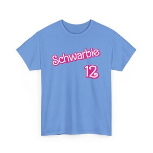 T-shirt Phillies Kyle Schwarber « Schwarbie », chemise de fans de Philadelphie, chemise de baseball de Philadelphie, t-shirt unisexe de fans de sport de Philadelphie, Schwarbomb Carolina Blue