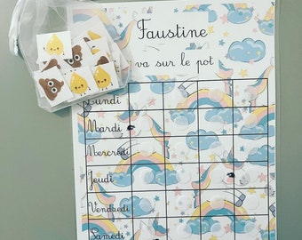 Tableau de Motivation à la propreté / Apprentissage à la propreté