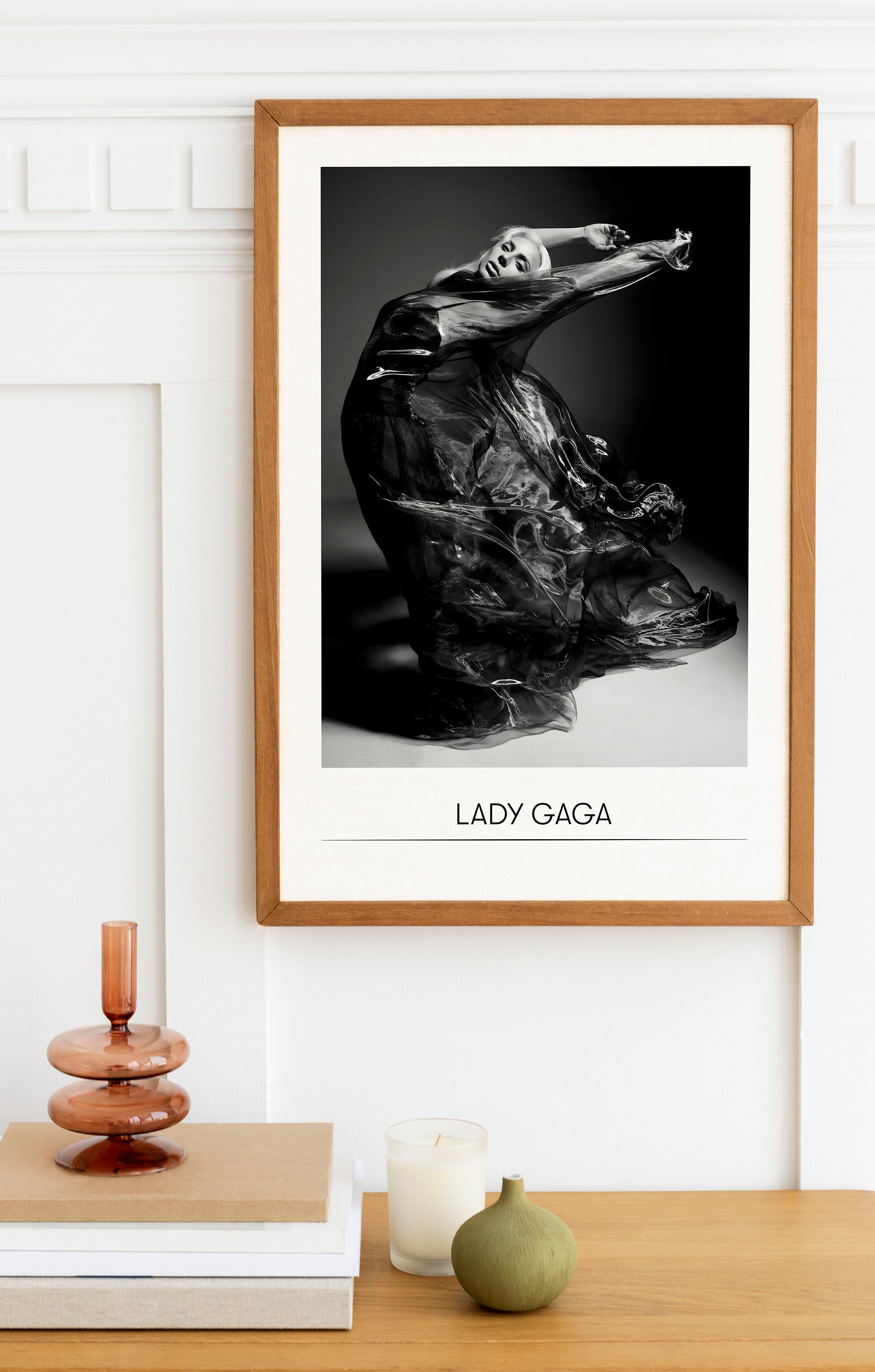 Lady Gaga Poster, Lady Gaga Wall Art, Lady Gaga Print, Pop Music Poster ...