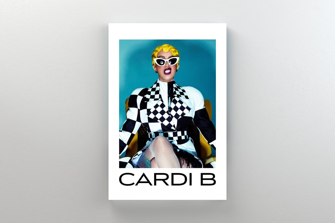 Cardi B Poster, Cardi B Wall Art, Rapper Poster, Cardi B Print, Poster ...